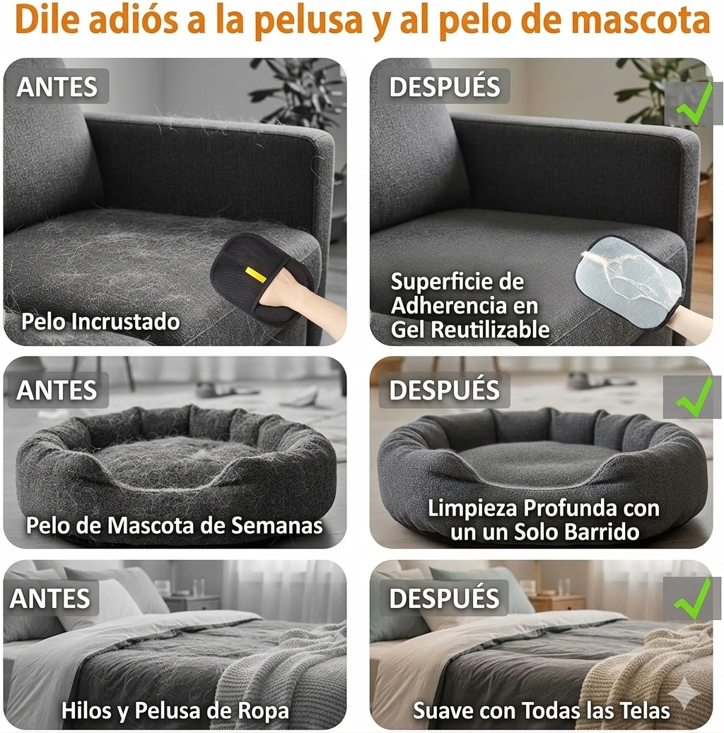 2 Guantes Masajeadores Quitapelos Pro™